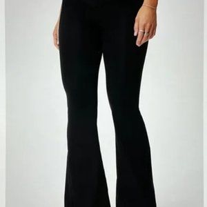 NWT- Fabletics High-Waisted Crossover Flare -BLACK (32”) Brand New!!!